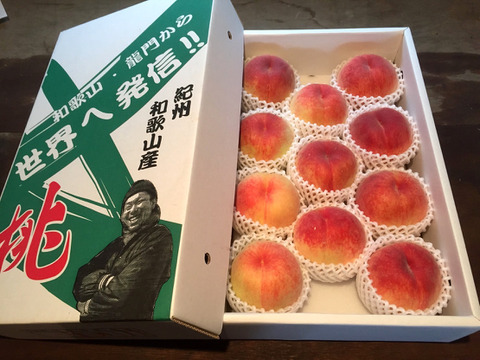 【8月末まで!!】無農薬栽培の「美味しい桃」 / 和歌山県産 / 小箱 (約6〜8個 / 約2kg)